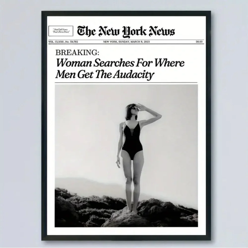 “Where Men Get The Audacity” Canvas Feminist Print Wall Art - Picture 3 of 6